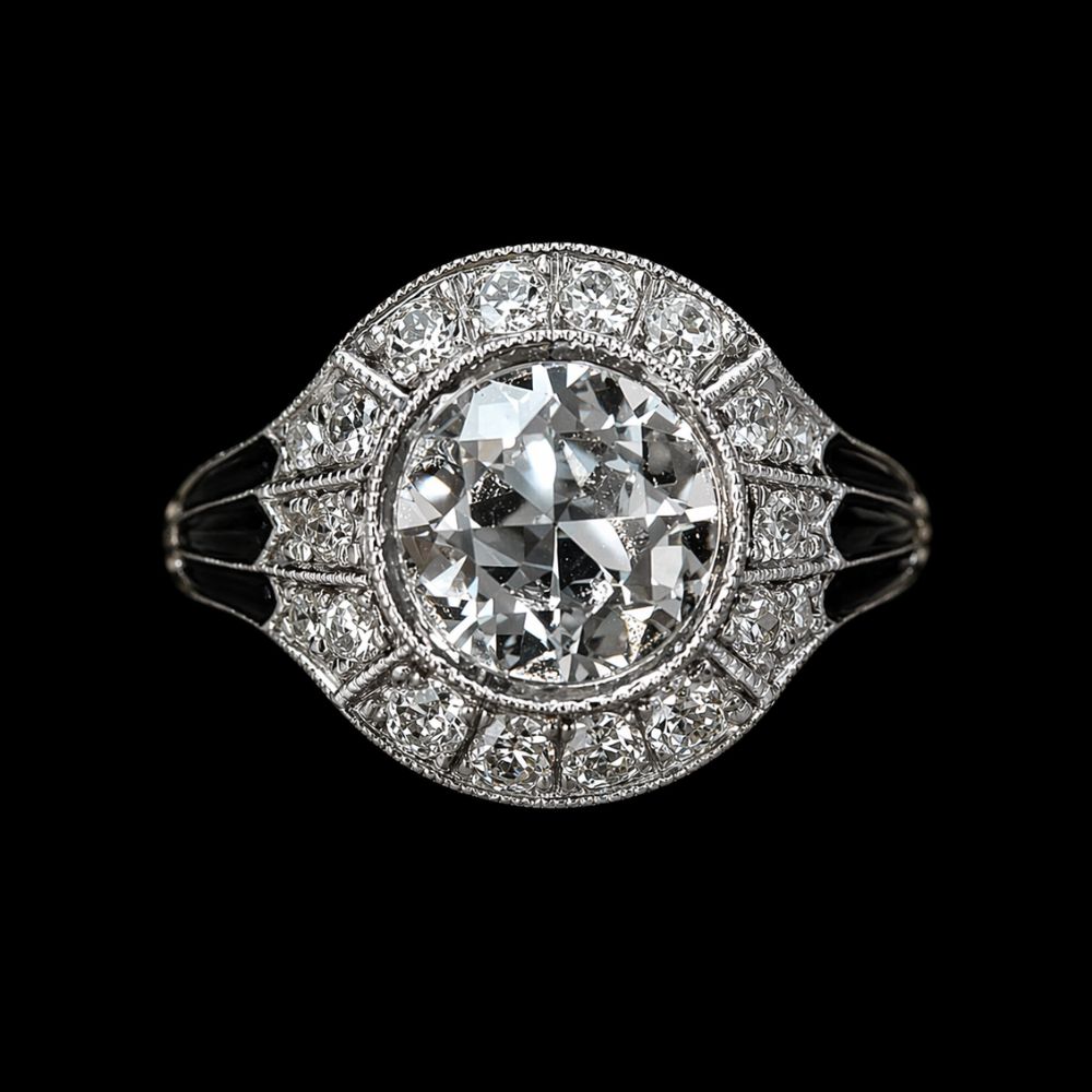 REGAL HALO DIAMOND RING